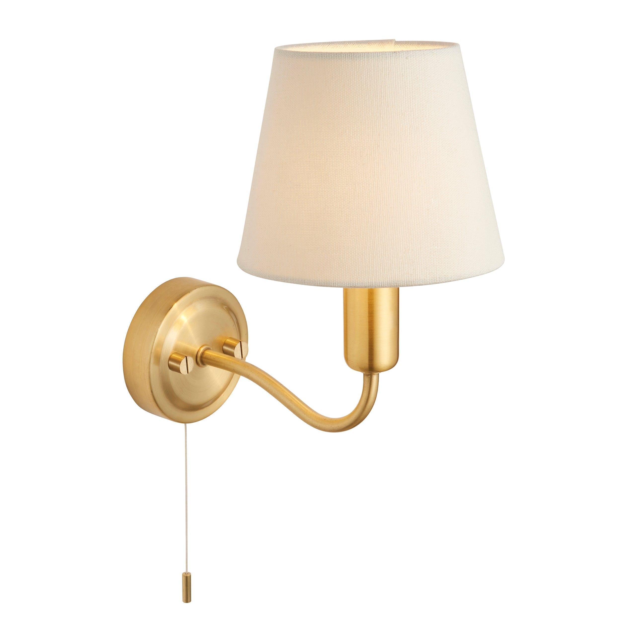 Conway Brass Finish Bathroom Wall Light 93852 1