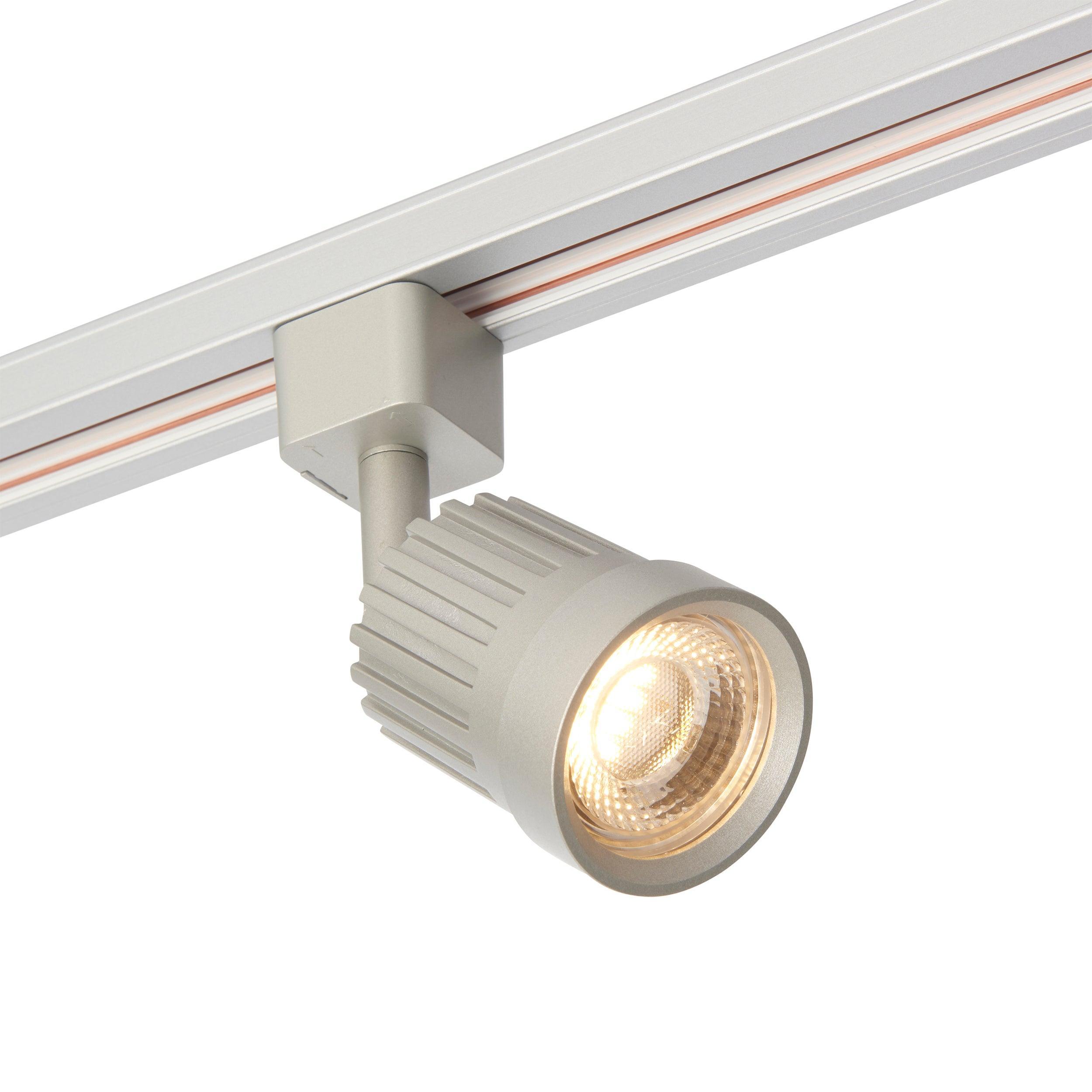 pacto silver led warm white track spotlightby saxby lighting
