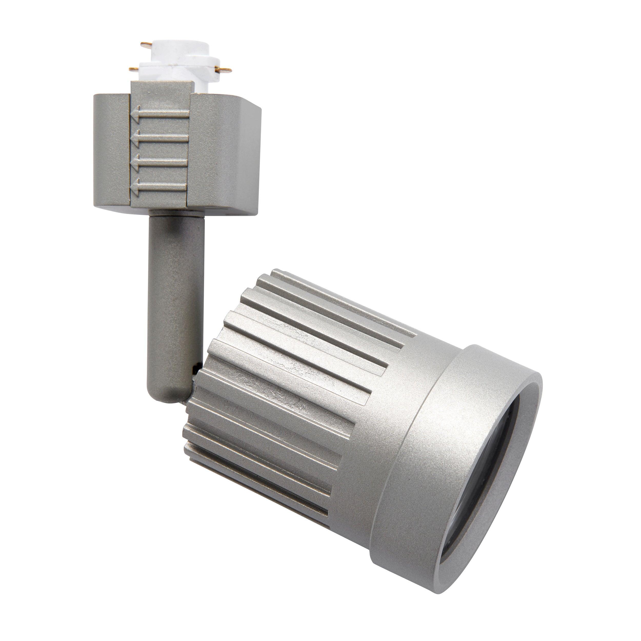 pacto silver led warm white track spotlight by saxby lighting, close up image 463