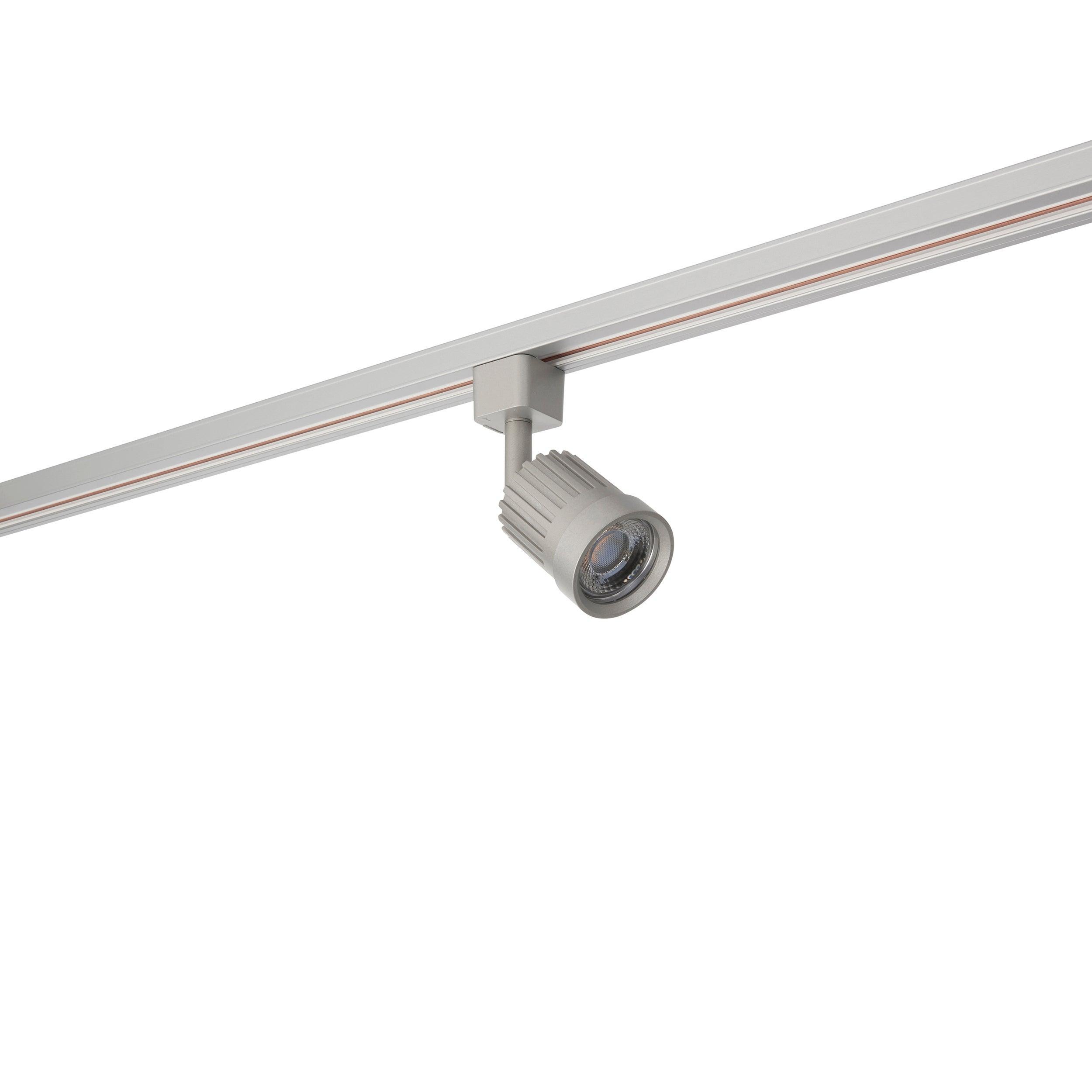 pacto silver led warm white track spotlight by saxby lighting, close up image 294