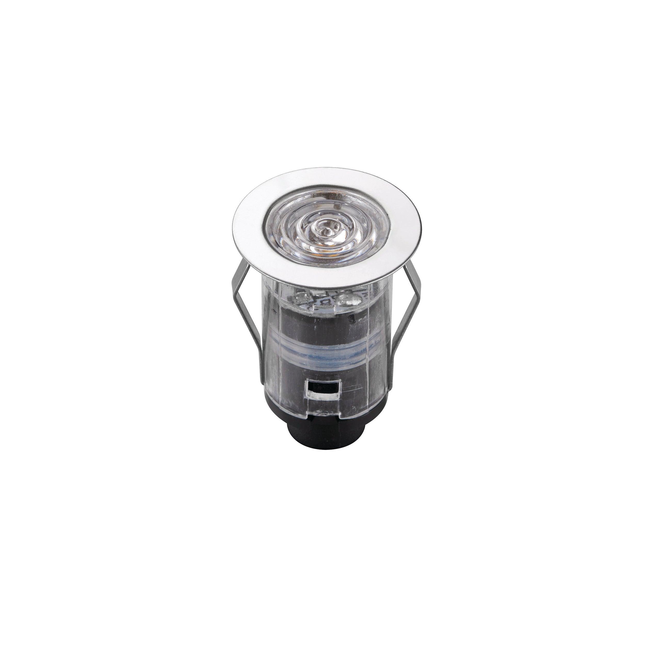 ikonpro cct 3000k 4000k decking light 25mm ip67 0 75w by saxby lighting, close up image 77