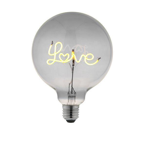 Love Up E27 Smoked Tinted 2w LED Filament Light Bulb - 120mm
