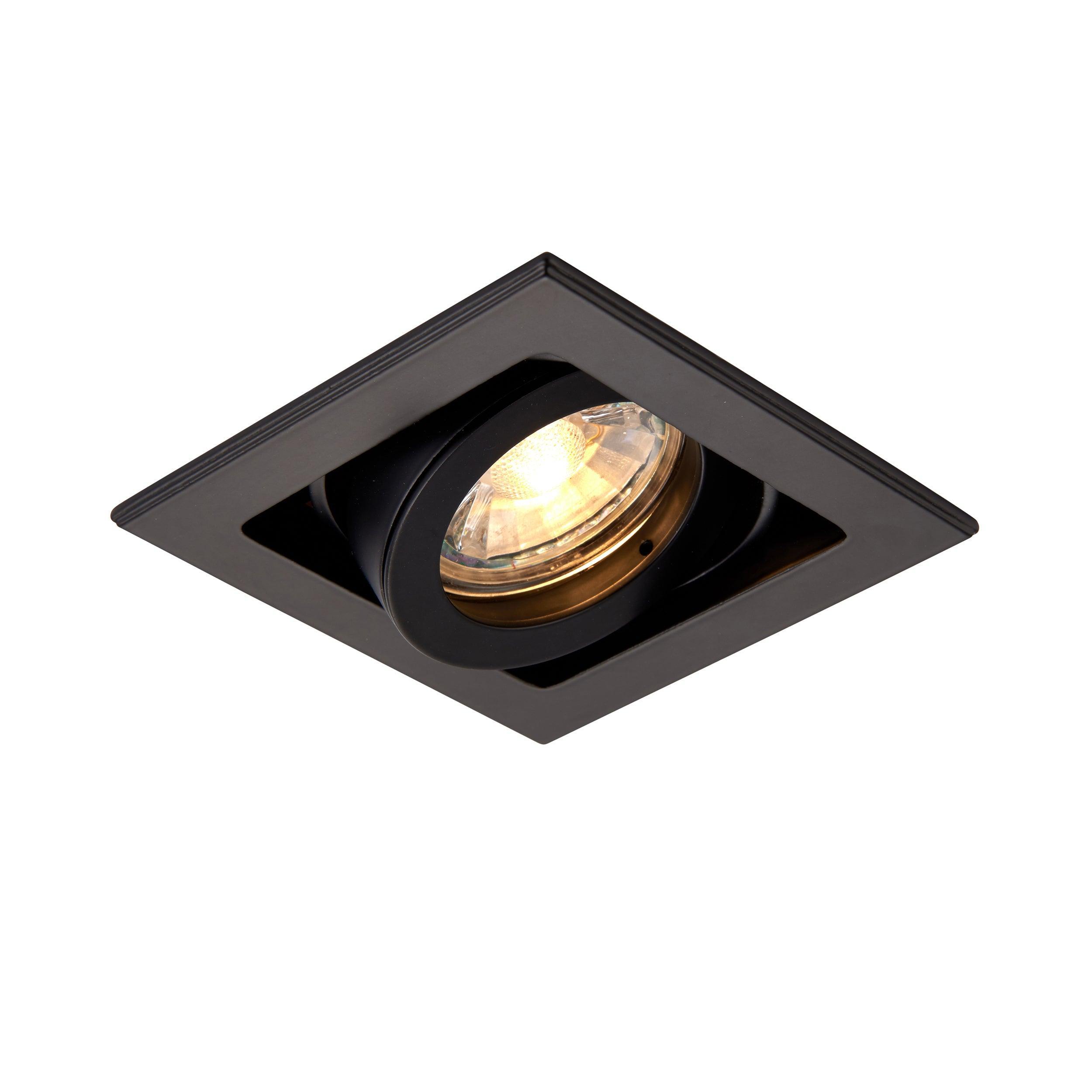 xeno black recessed tilt ceiling lightby saxby lighting