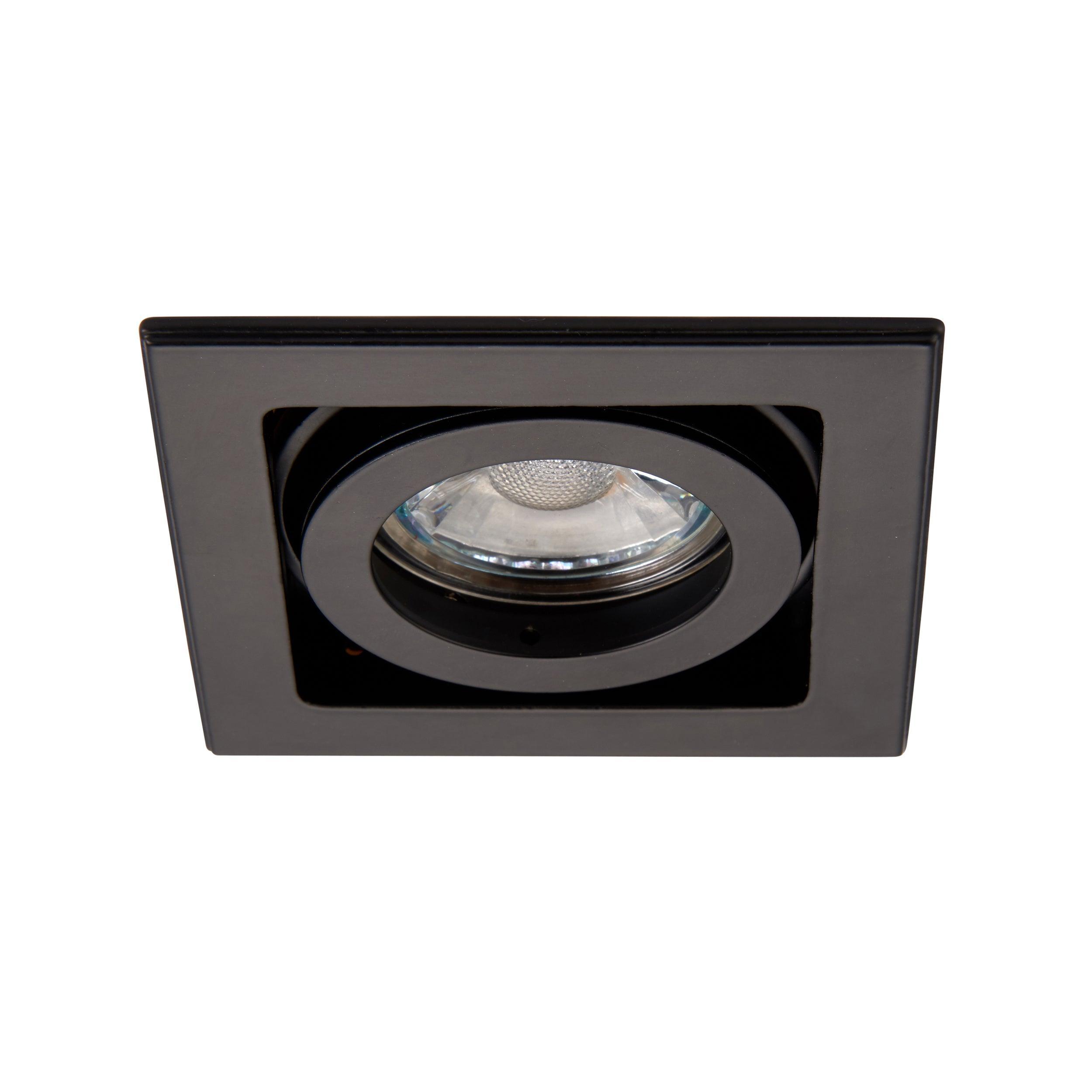 xeno black recessed tilt ceiling light by saxby lighting, close up image 48