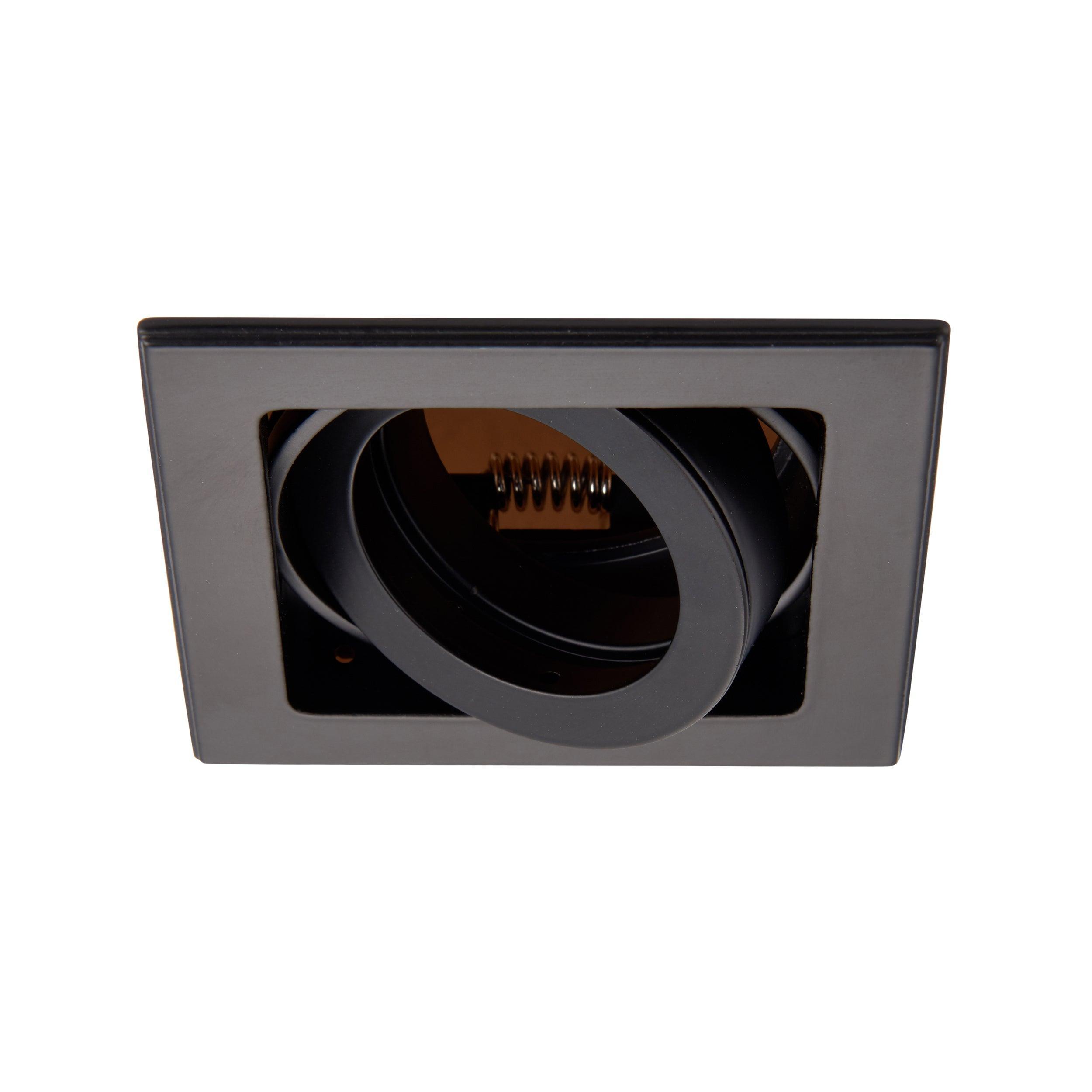 xeno black recessed tilt ceiling light by saxby lighting, close up image 45
