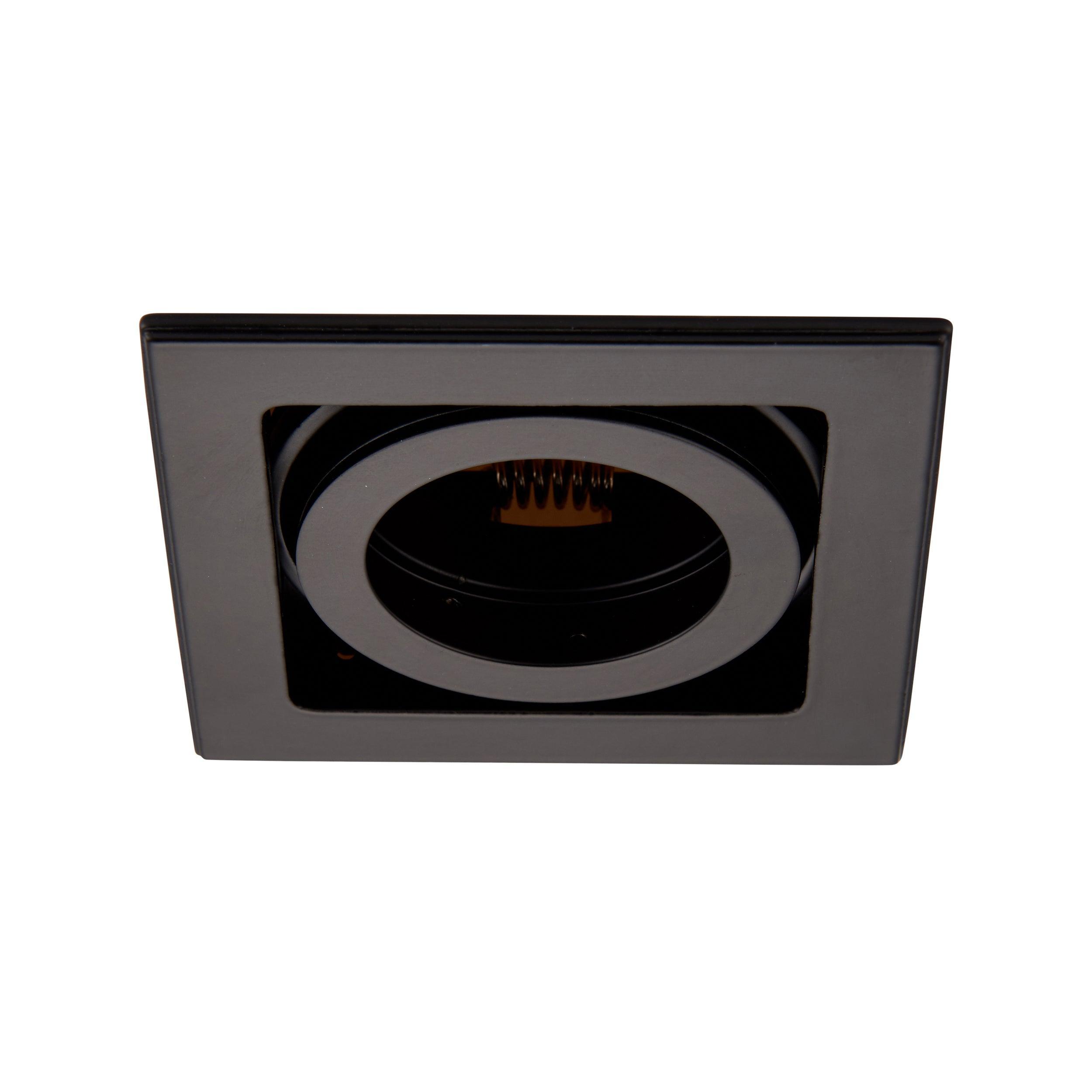 xeno black recessed tilt ceiling light by saxby lighting, close up image 33
