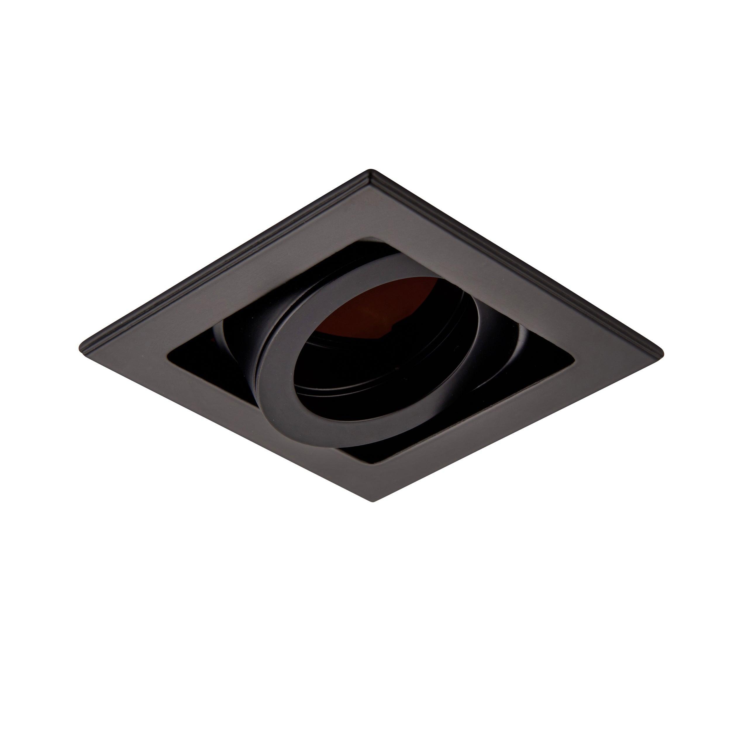 xeno black recessed tilt ceiling light by saxby lighting, close up image 27