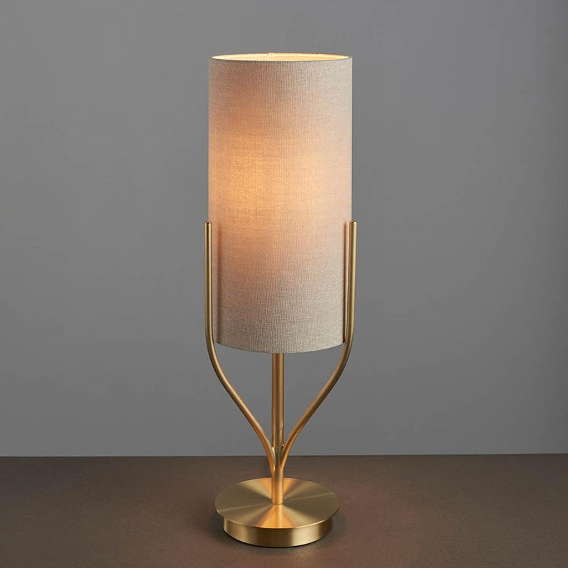 Endon Fraser 1 Light Satin Brass Table Lamp 6