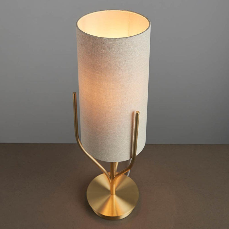 Endon Fraser 1 Light Satin Brass Table Lamp 7