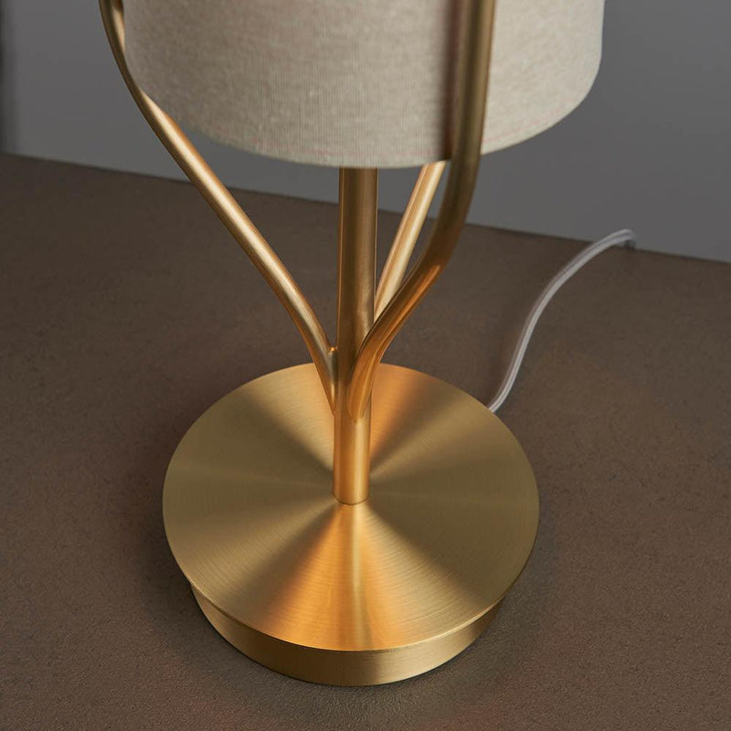 Endon Fraser 1 Light Satin Brass Table Lamp 8