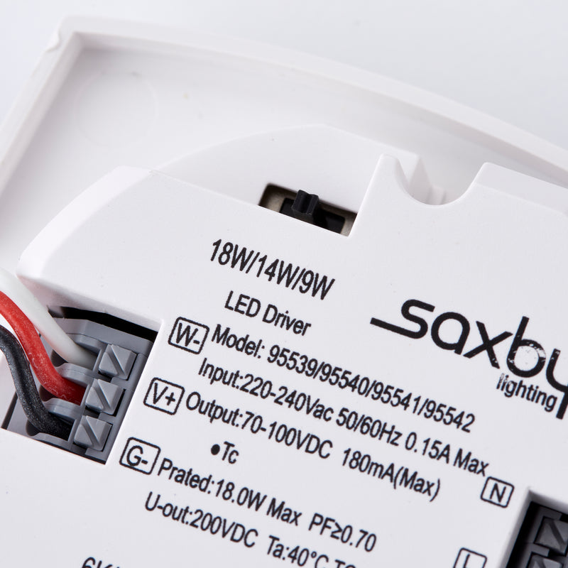 Saxby HeroPRO White LED Bulkhead with Microwave Sensor IP65 18W - CCT