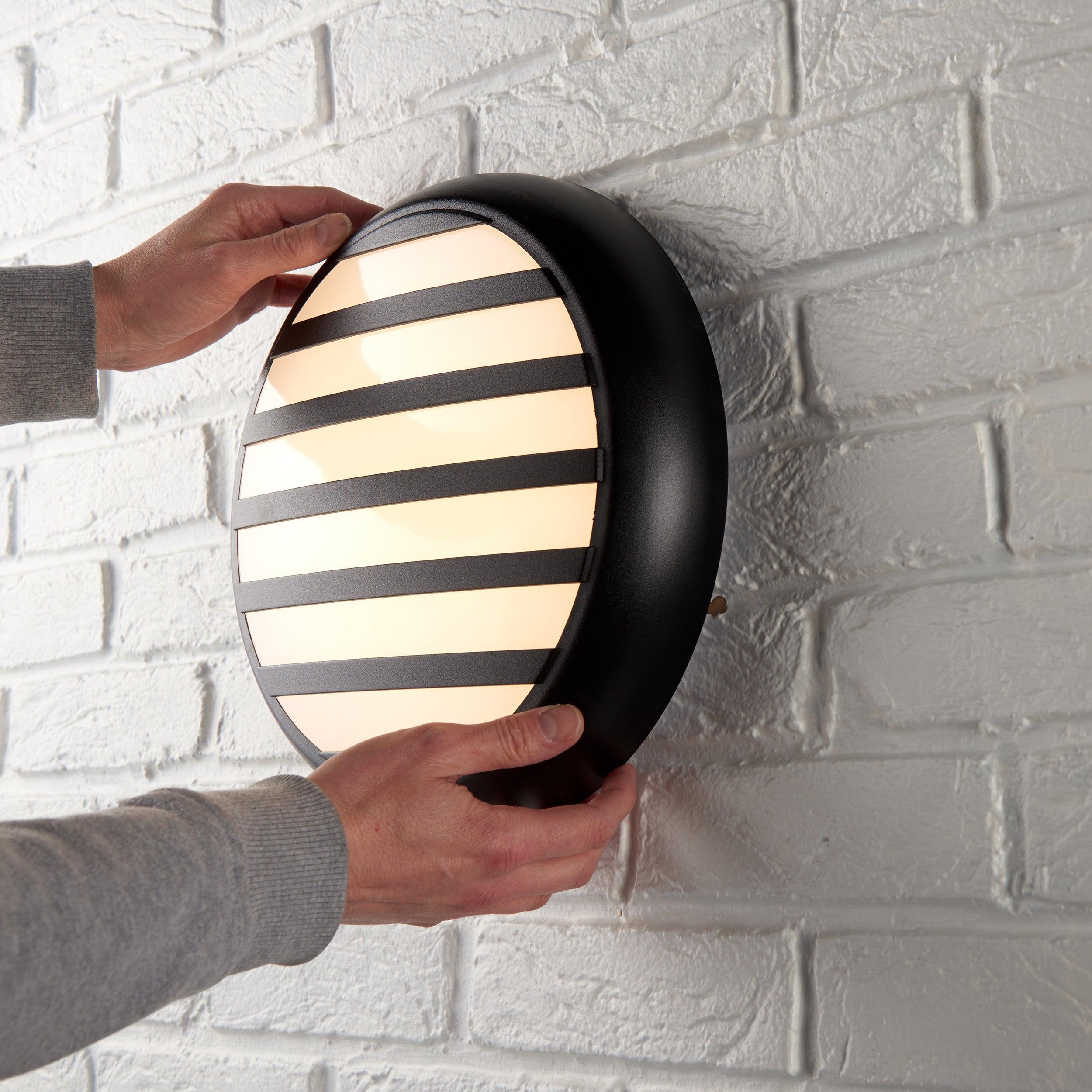 saxby hero black grill bezelby Saxby Lighting, close up image