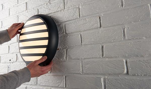 saxby hero anthracite grey grill bezel by saxby lighting, close up image 134