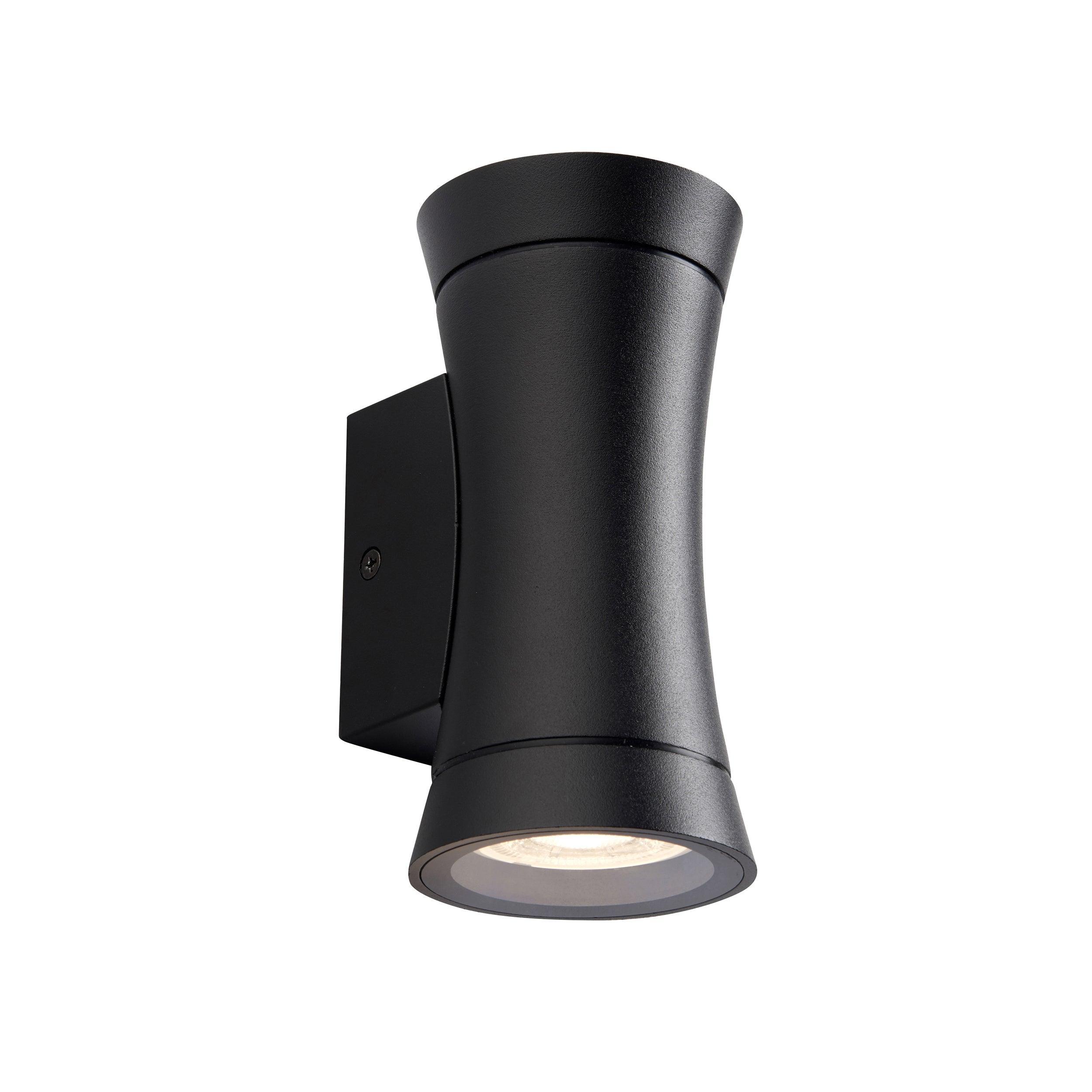 camber black up down outdoor wall light ip44 0wby saxby lighting
