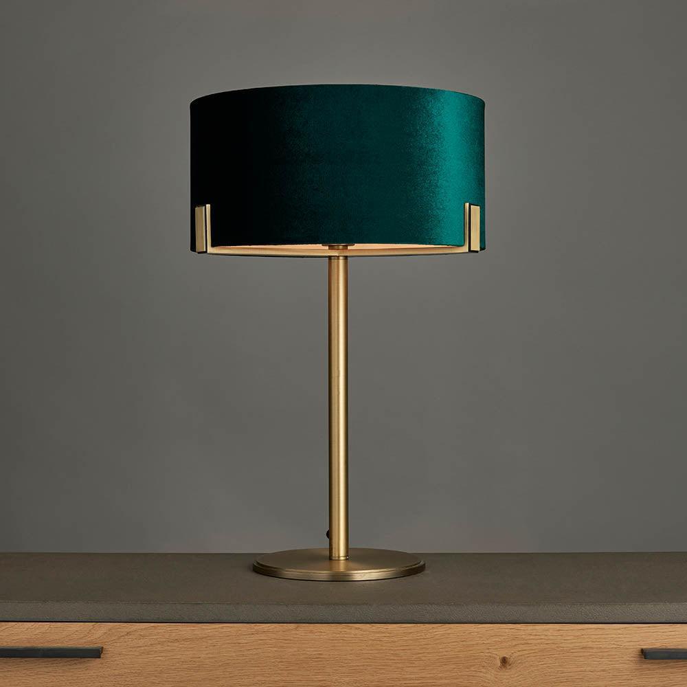 Endon Hayfield 1 Light Brass Finish Table Lamp 3