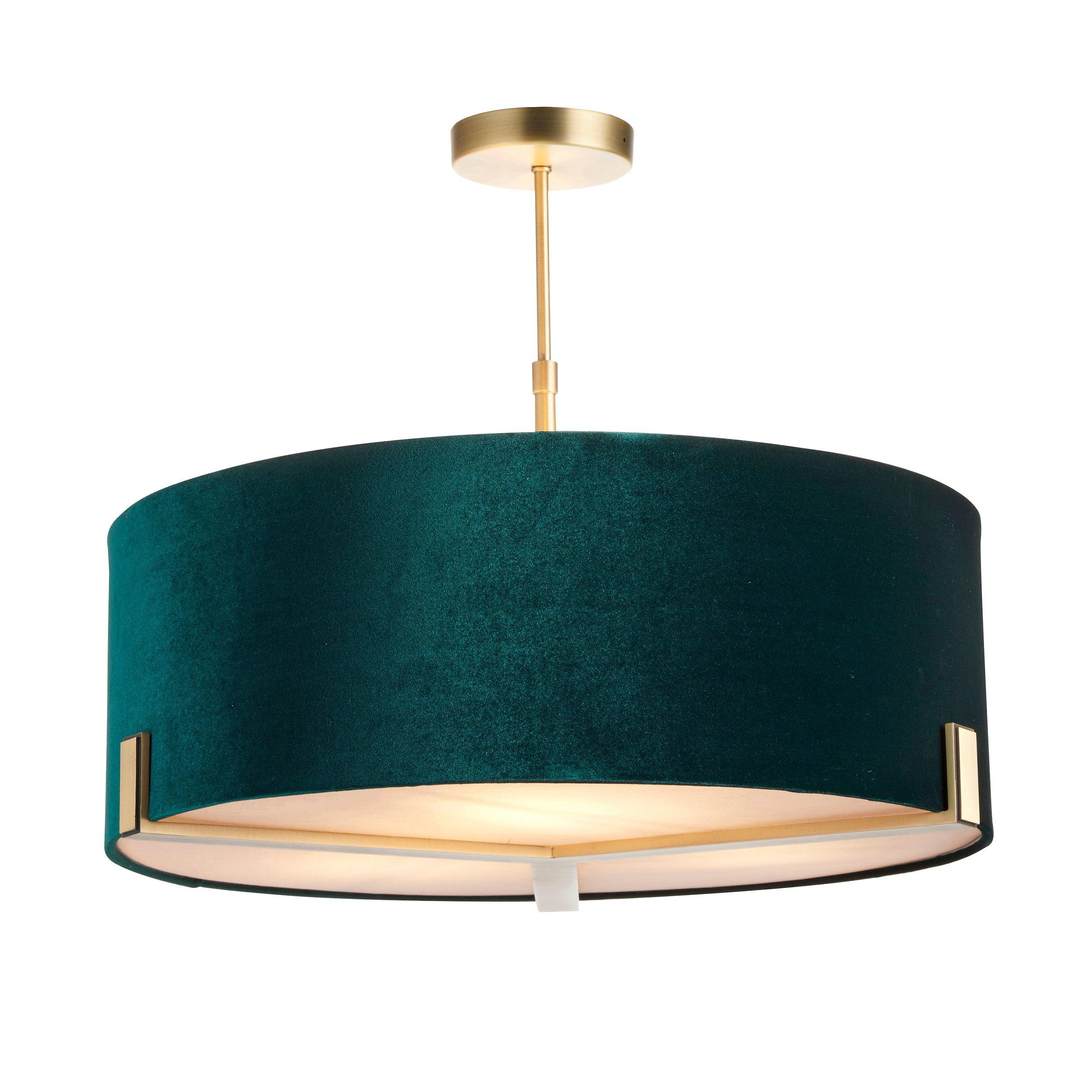 Endon Hayfield 3 Light Antique Bronze Ceiling Pendant-Ceiling Pendant Lights-Endon Lighting Living Room Lighting Tiffany Lighting Direct