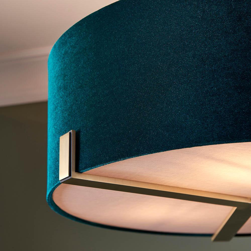 Endon Hayfield 3 Light Antique Bronze Ceiling Pendant-Ceiling Pendant Lights-Endon Lighting Hallway Lighting Close upTiffany Lighting Direct