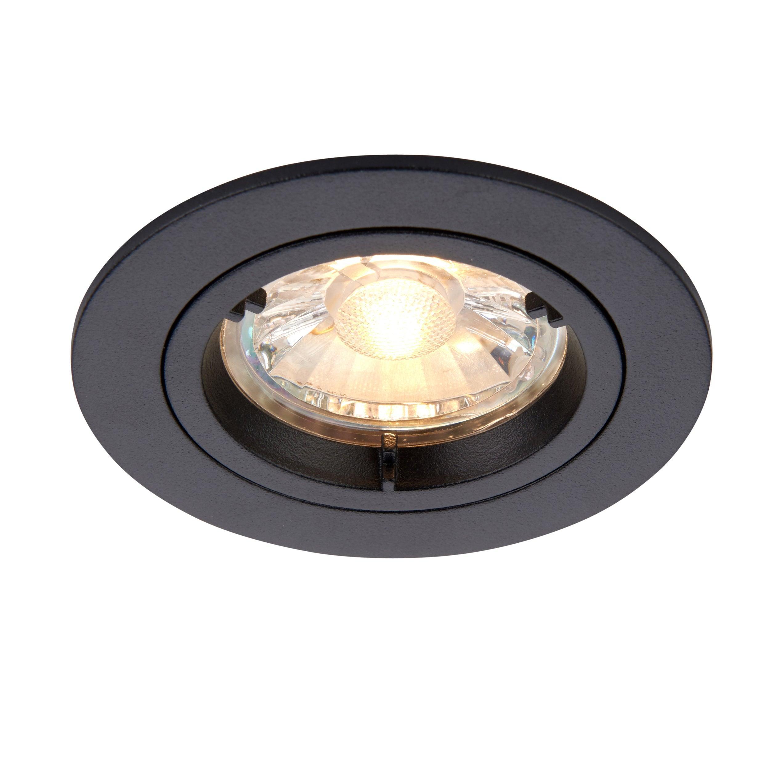 cast matt black recessed downlightby saxby lighting
