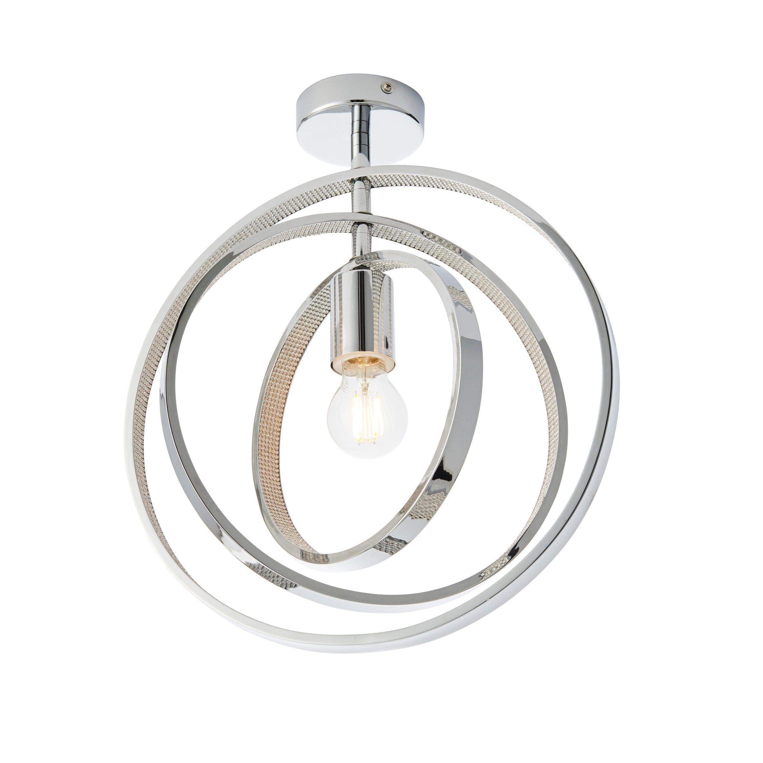 merola 1 light semi flush bathroom ceiling light light by Endon Lighting Living room image