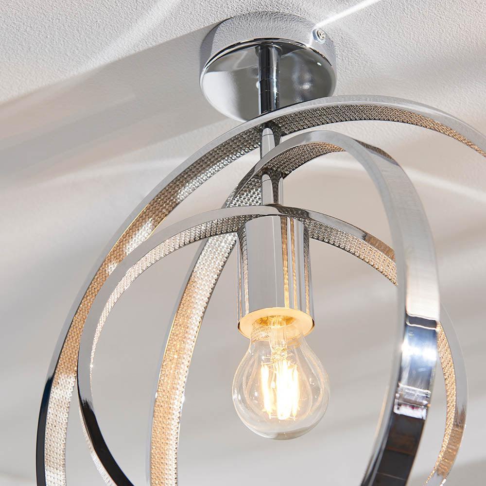 merola 1 light semi flush bathroom ceiling light light by Endon Lighting Kitchen Lights