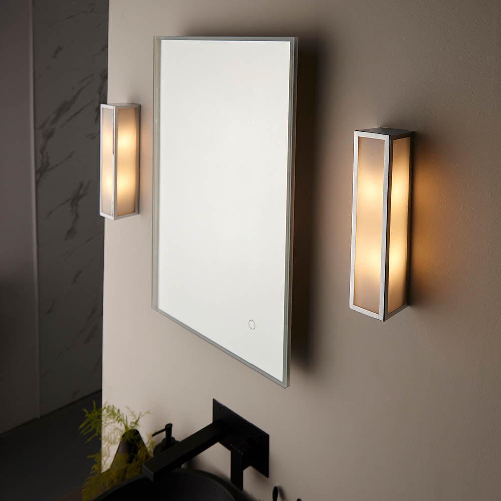 newham chrome finish bathroom wall light 3 by Endon Lighting Living Room Unlit Shot