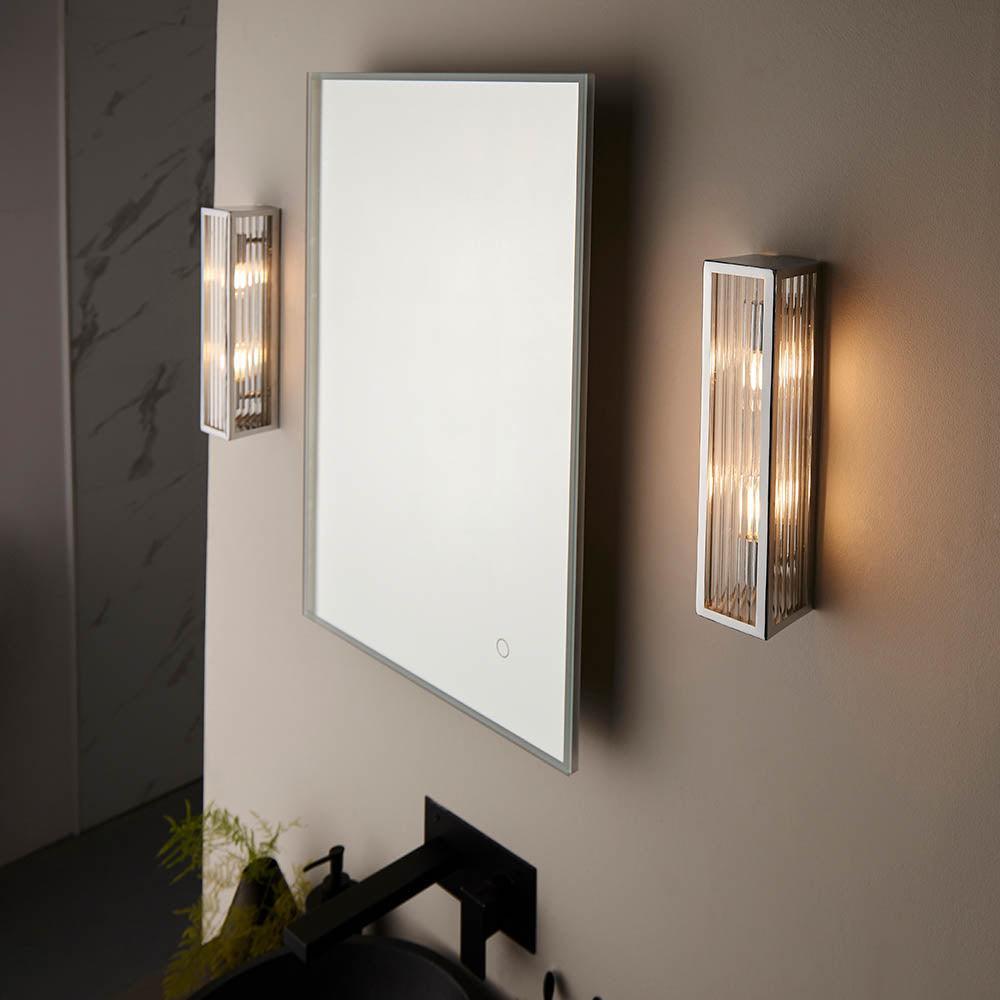 newham chrome finish bathroom wall light by Endon Lighting Bedroom Hero Shot