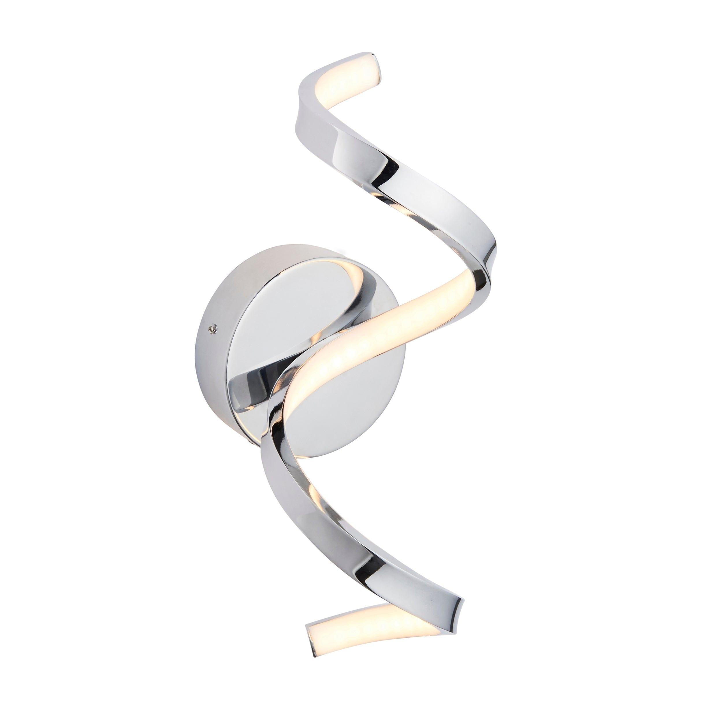 astral chrome finish bathroom wall light by Endon Lighting Living room close up image