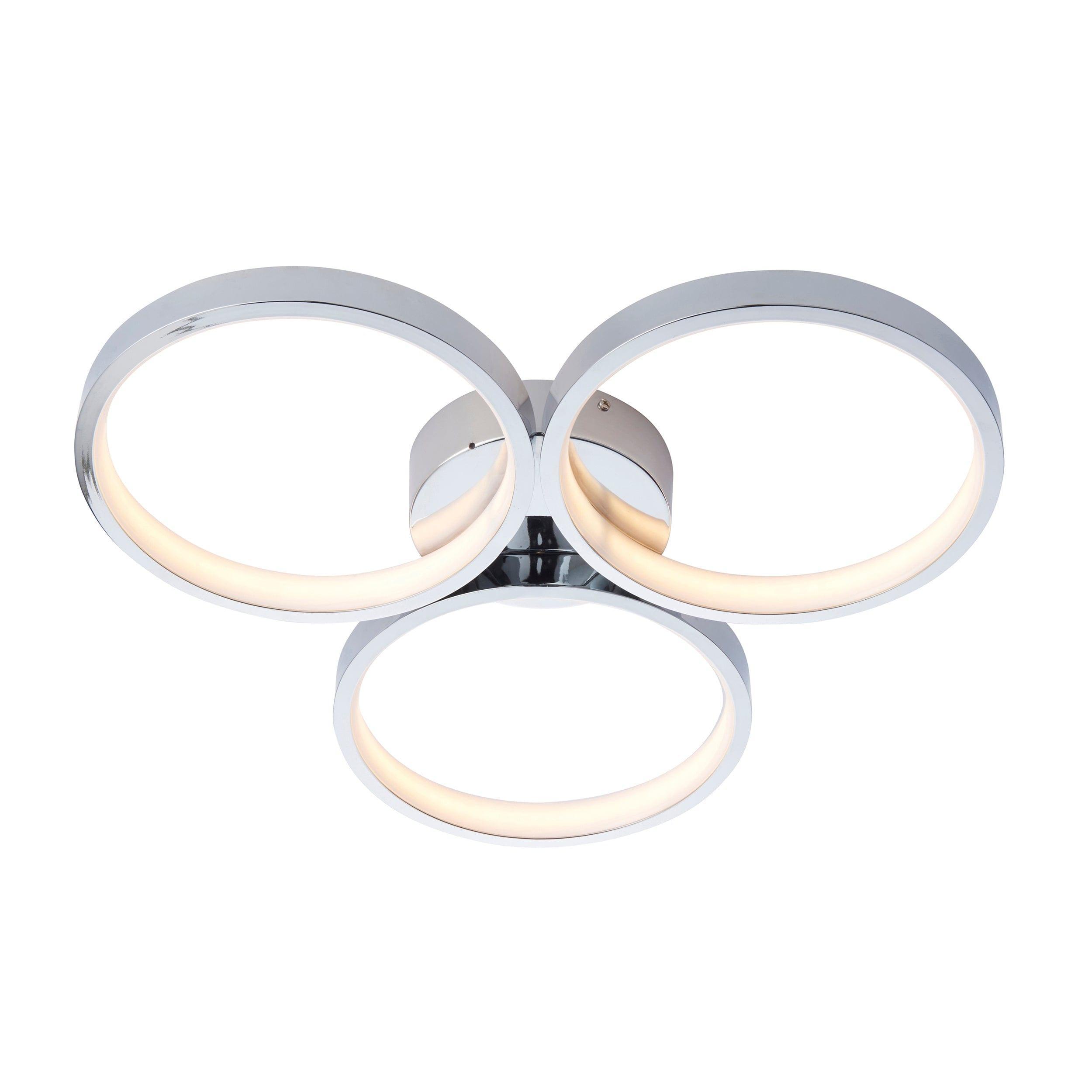 radius 3 light semi flush bathroom ceiling light light by Endon Lighting Living room image