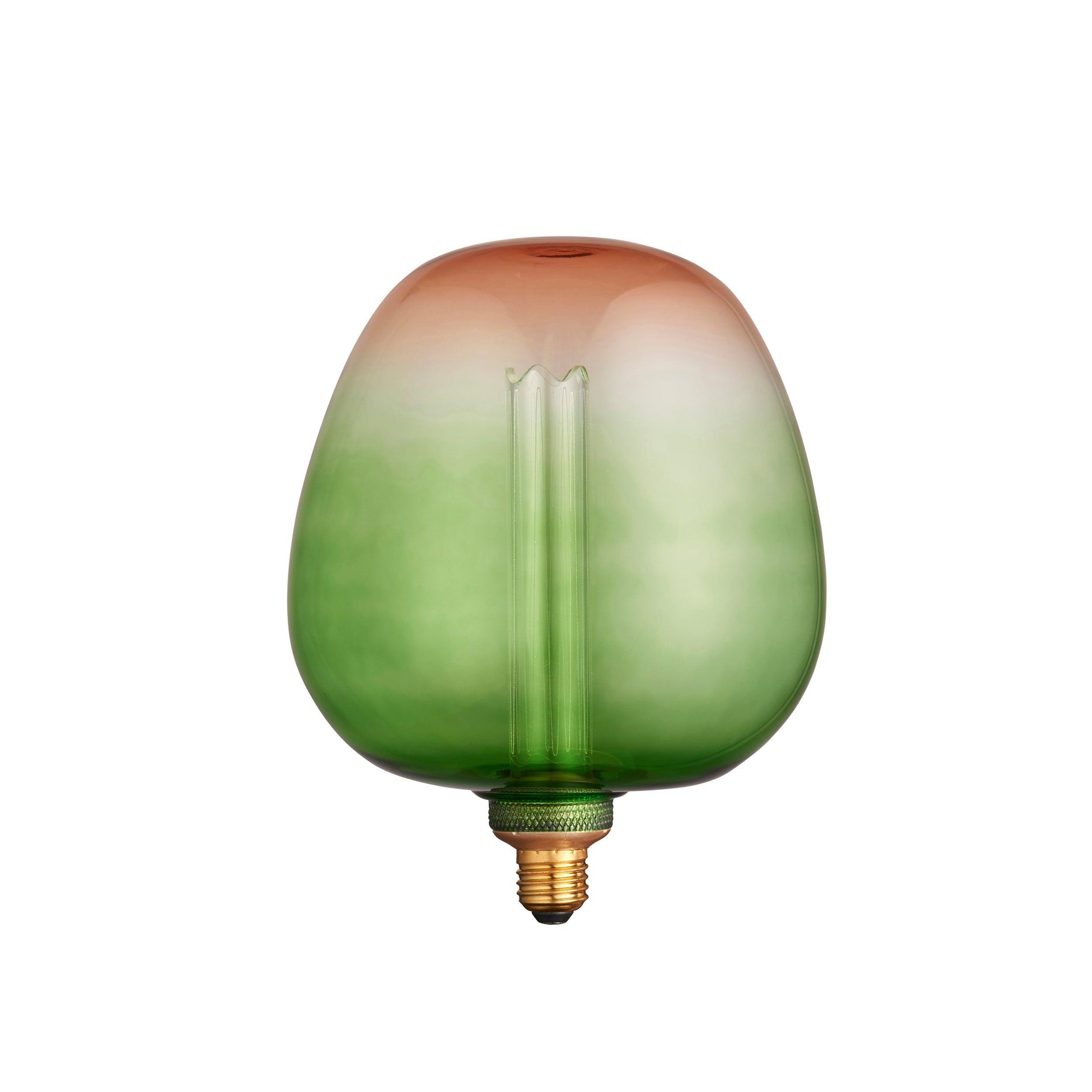 roves green pink ombre glass filament led e27 2 4 light bulb close fitting image