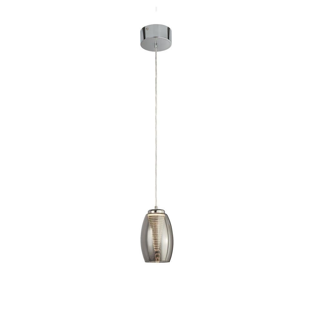 Cyclone 1 Light Ceiling Pendant - Smoked Glass Shade-Ceiling Pendant Lights-1-Tiffany Lighting Direct