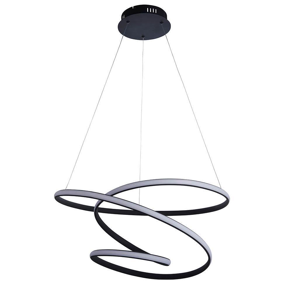 Endon Dune 1 Light Black Pendant Ceiling-Ceiling Pendant Lights-Endon Lighting Hallway Lighting Family Image Tiffany Lighting Direct