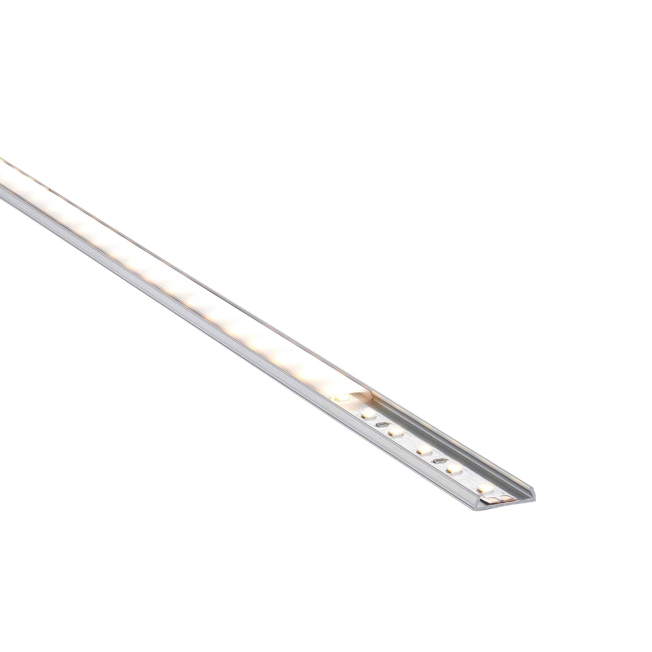rigel bendable 2m aluminium profile extrusion silver for led tape light by saxby lighting, close up image 350