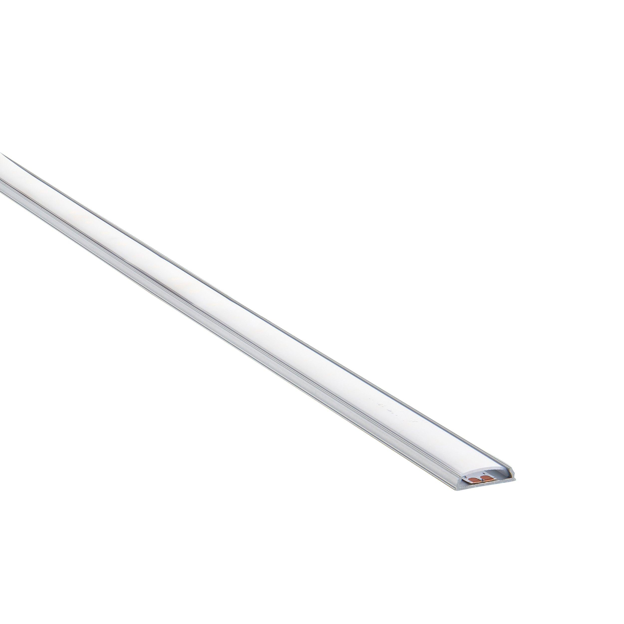 rigel bendable 2m aluminium profile extrusion silver for led tape light by saxby lighting, close up image 303