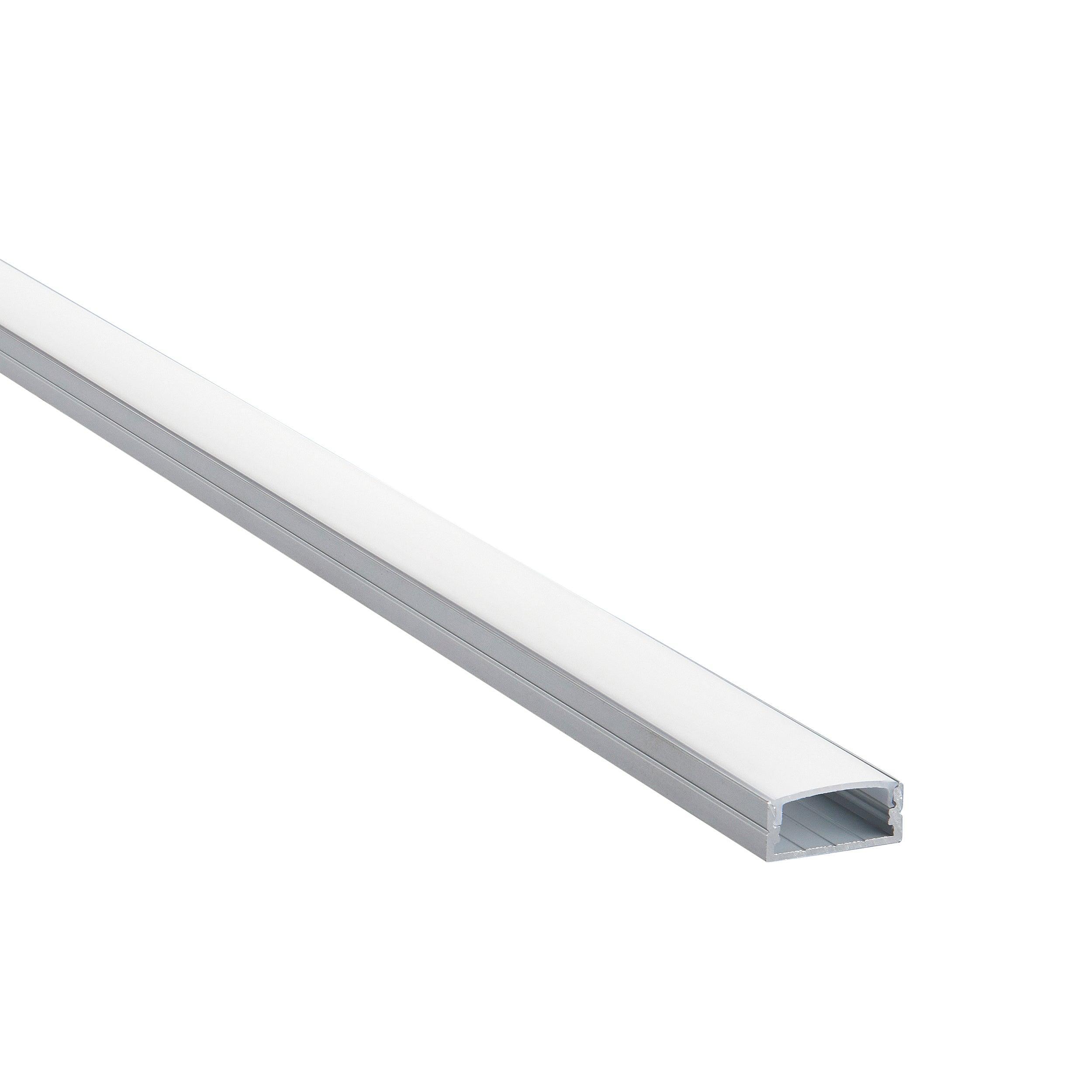 rigelslim surface wide 2m aluminium profile extrusion silverby saxby lighting