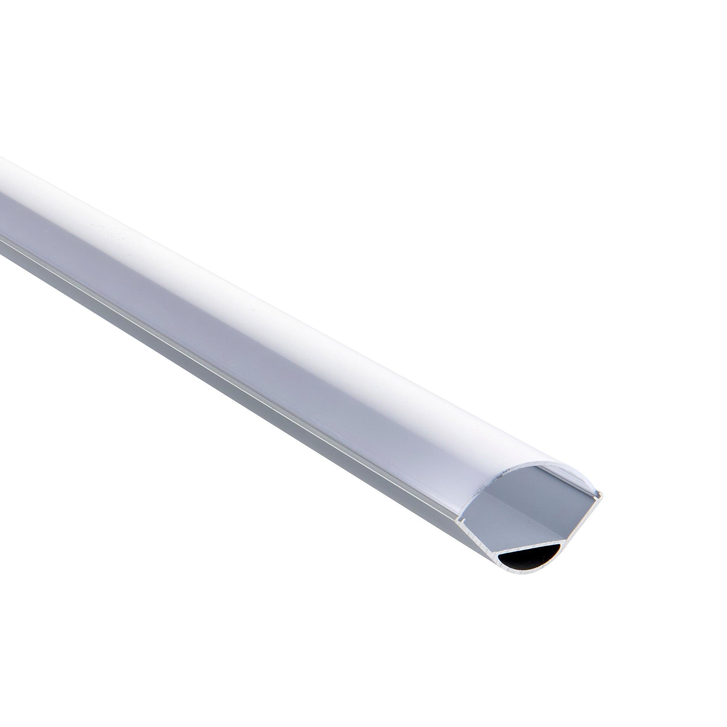 rigel corner wide 2m aluminium profile extrusion silverby saxby lighting