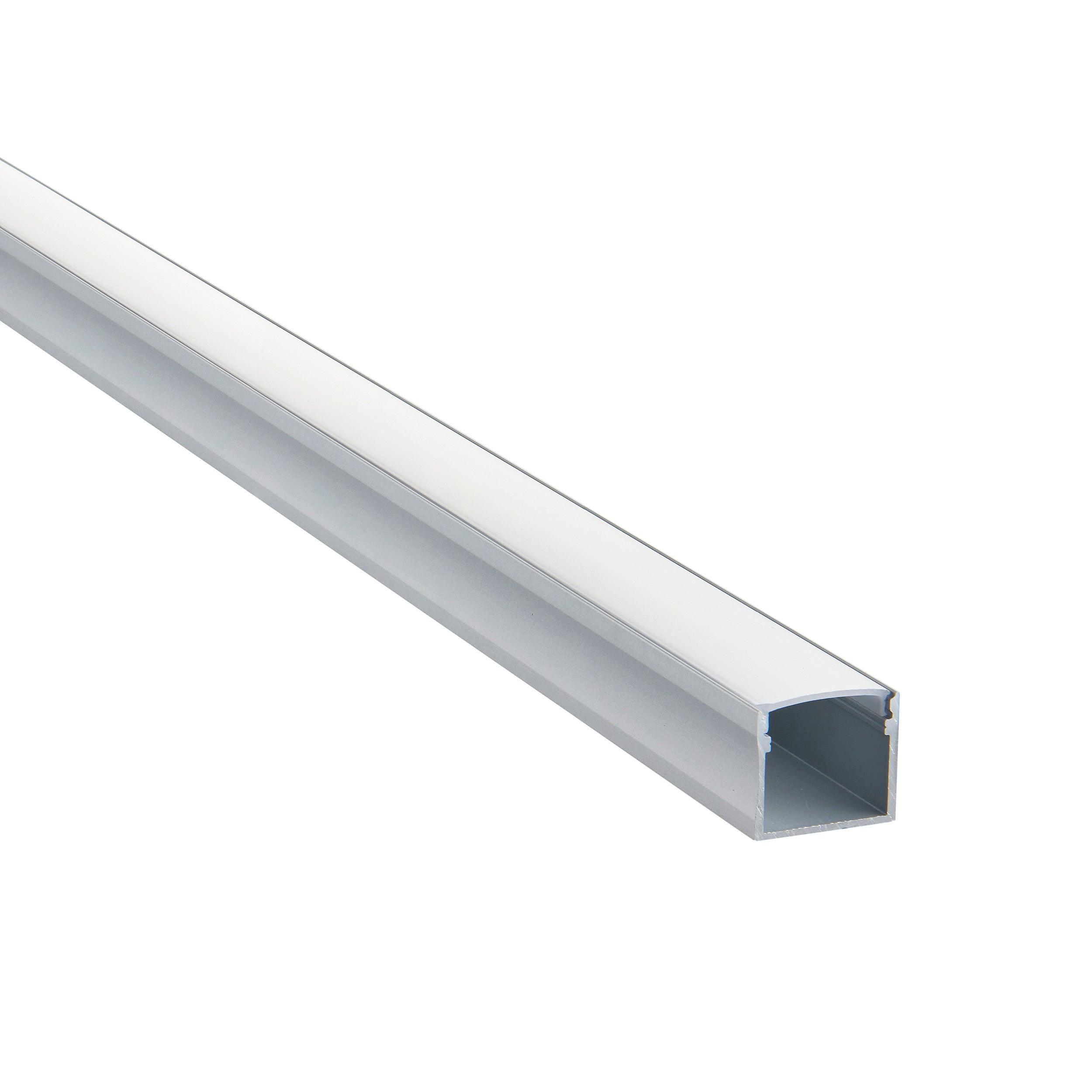 rigel surface wide 2m aluminium profile extrusion silverby saxby lighting