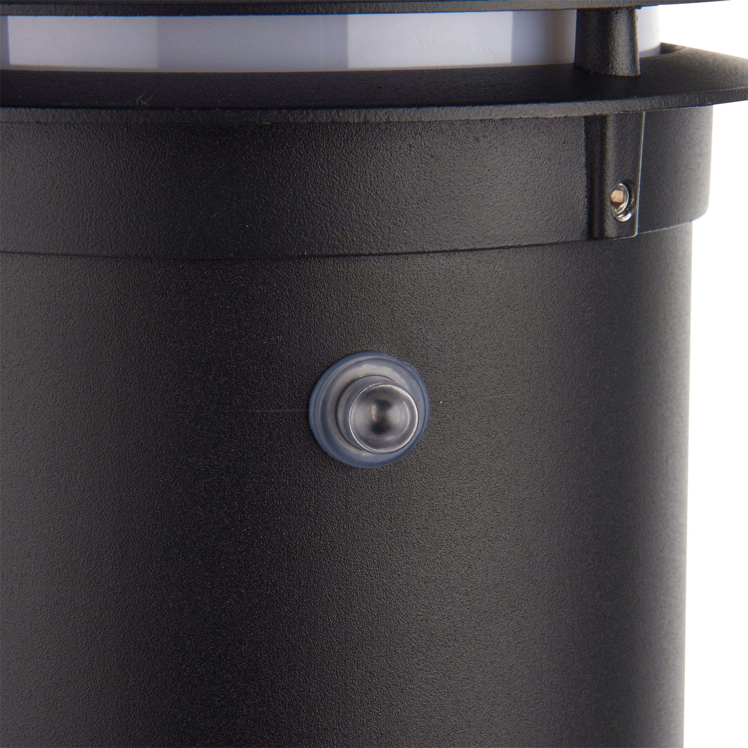 louvre daylight sensor bollard light ip44 0w by saxby lighting, close up image 51