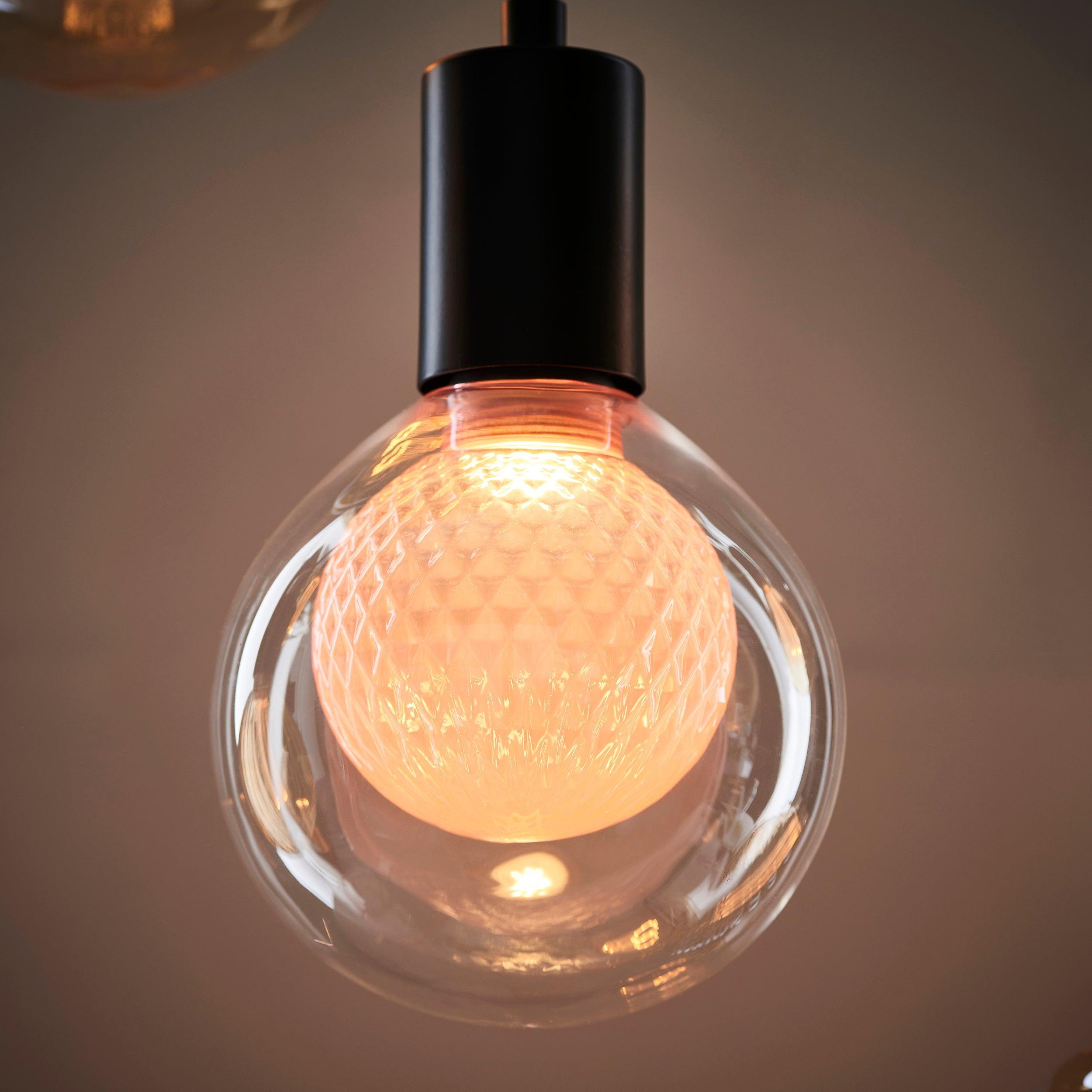 aylo pink decorative double globe 3w e27 led light bulb Living room lighting image