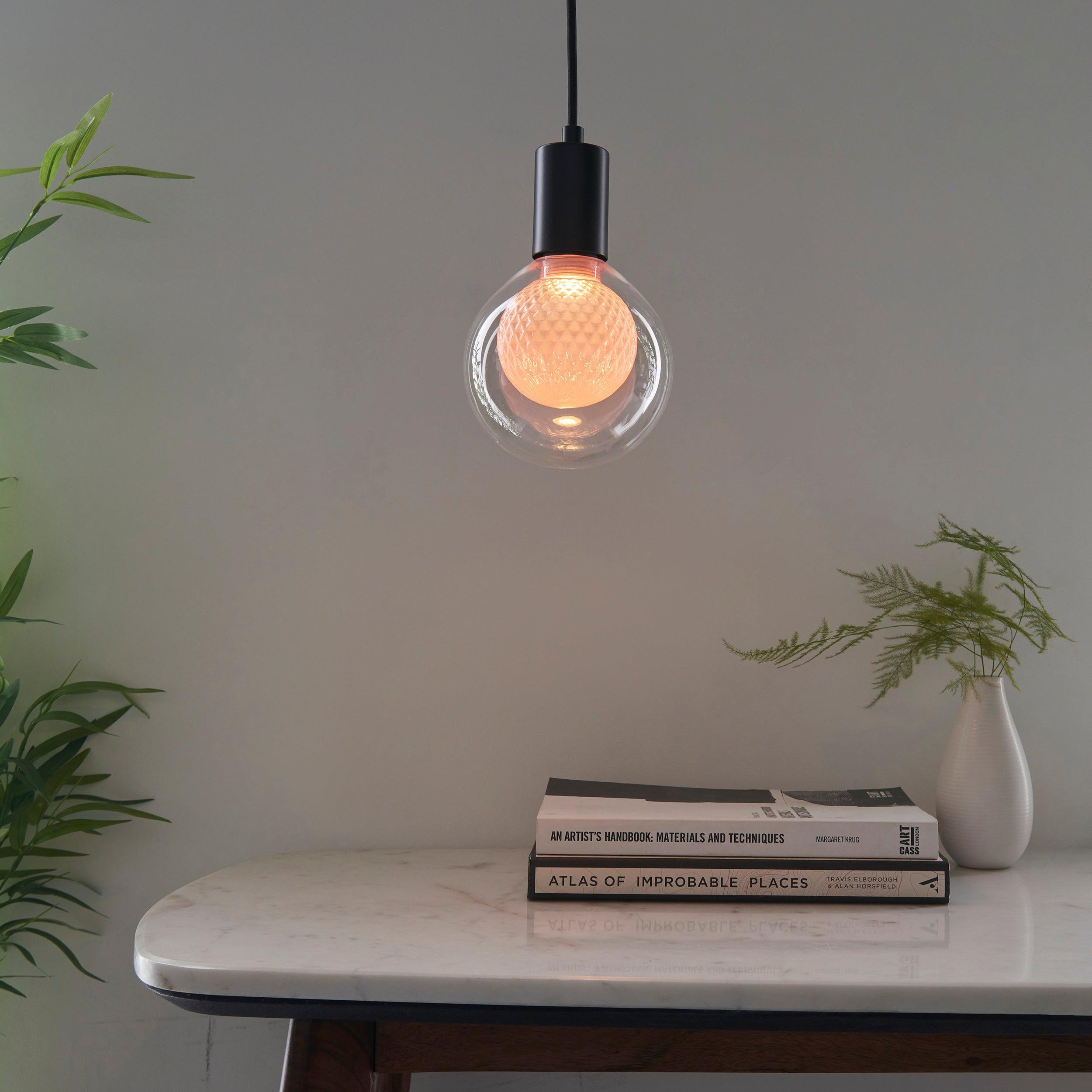 aylo pink decorative double globe 3w e27 led light bulb