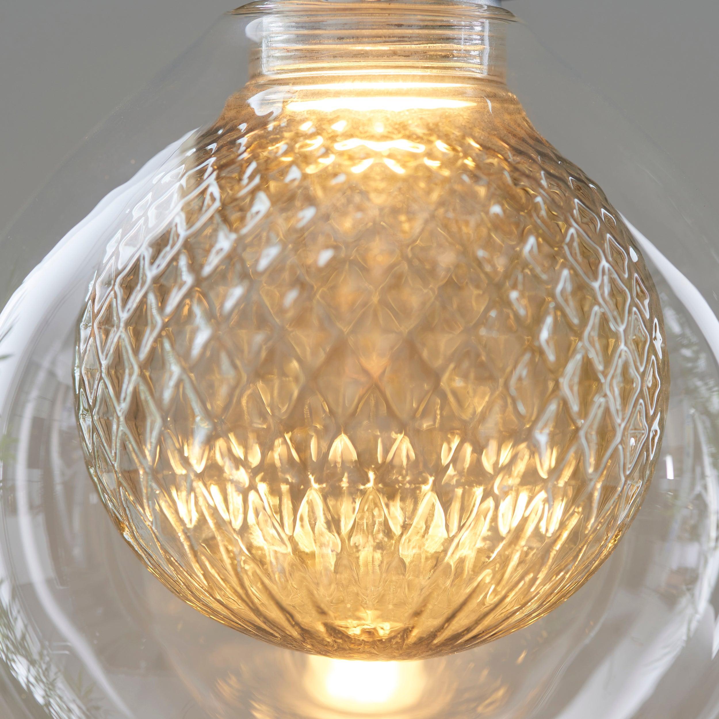 aylo grey decorative double globe 3w led e27 light bulb mDining room lighting