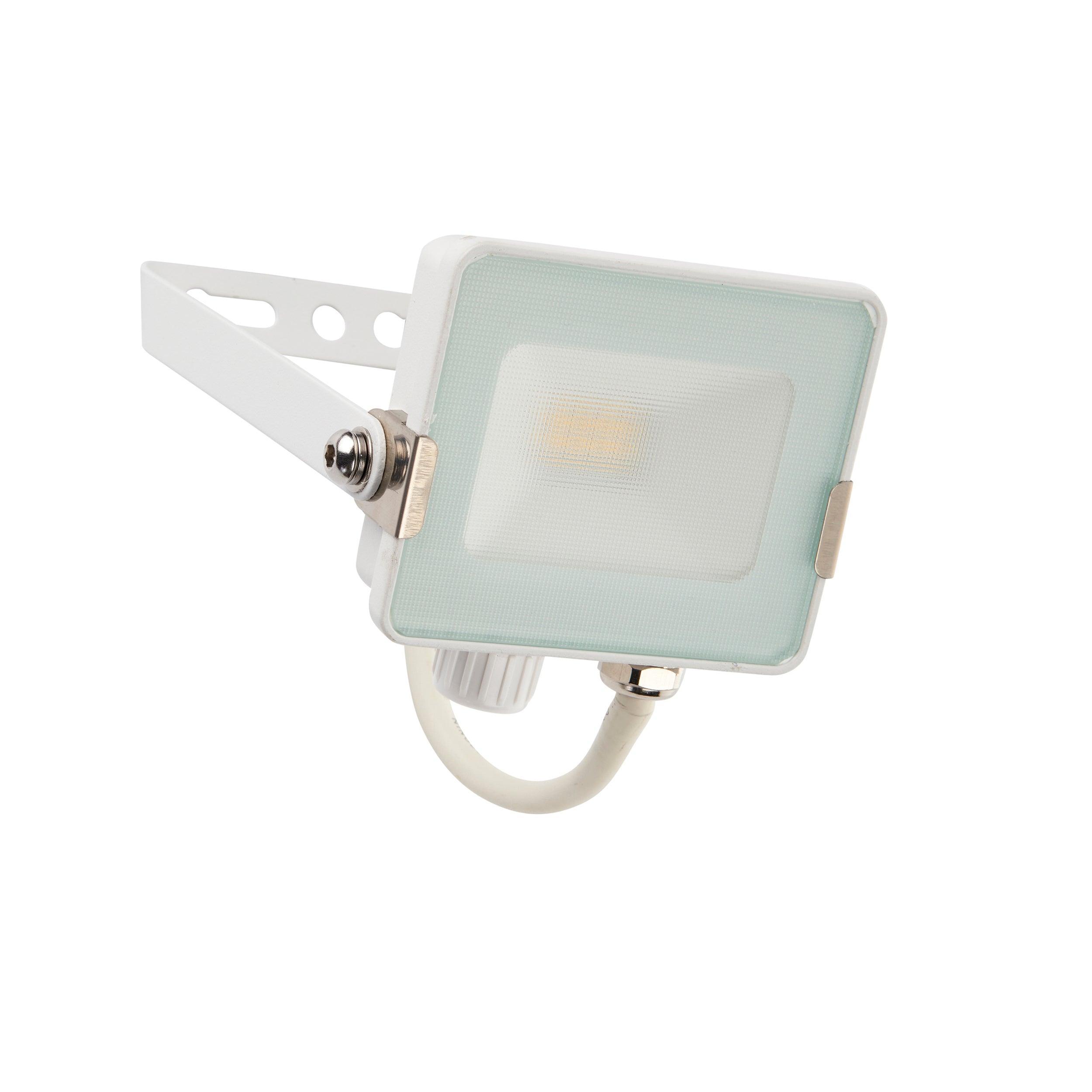 salde ip65 white led flood light 10w cool whiteby Saxby Lighting, close up image