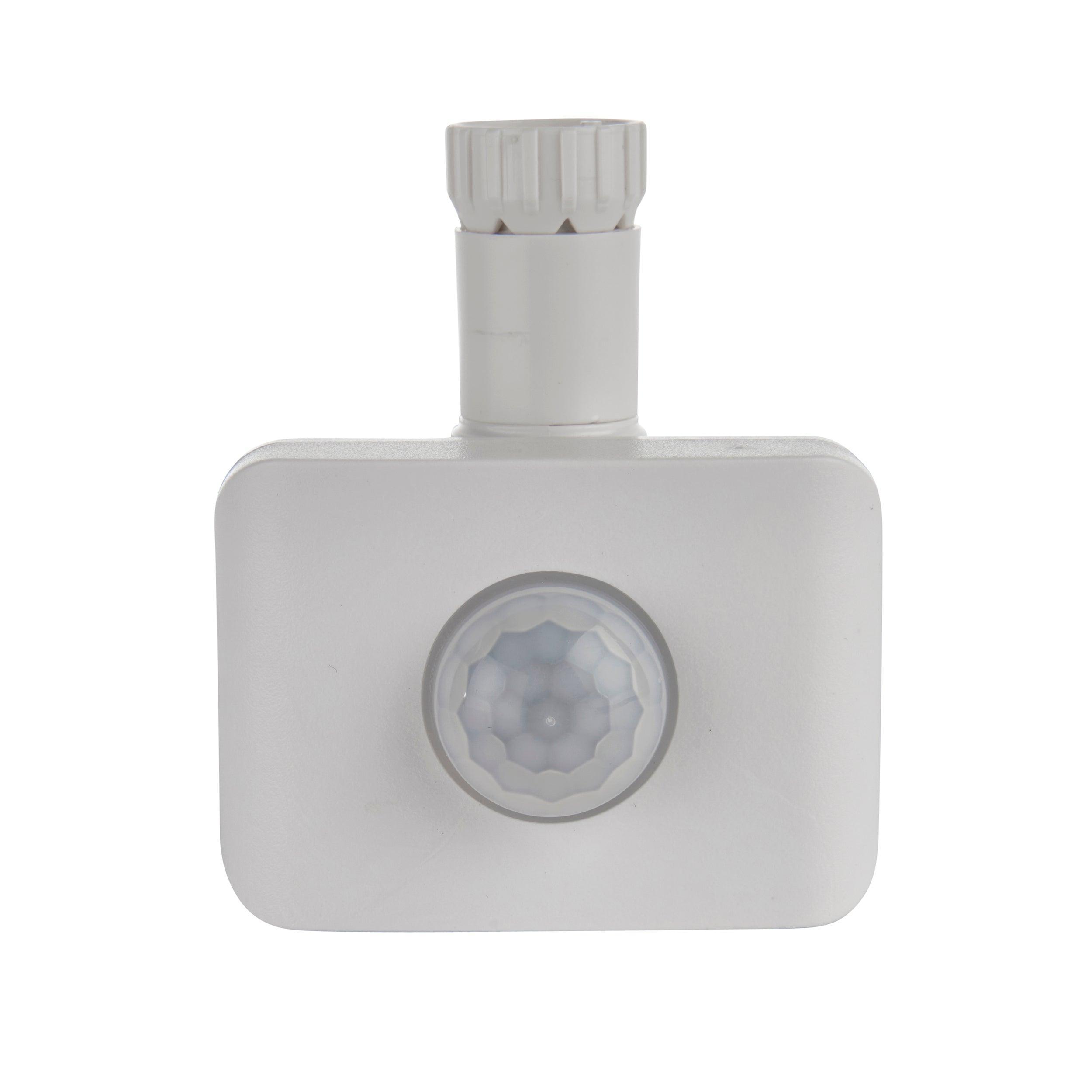 salde white pir sensor ip65 salde floodlightby saxby lighting