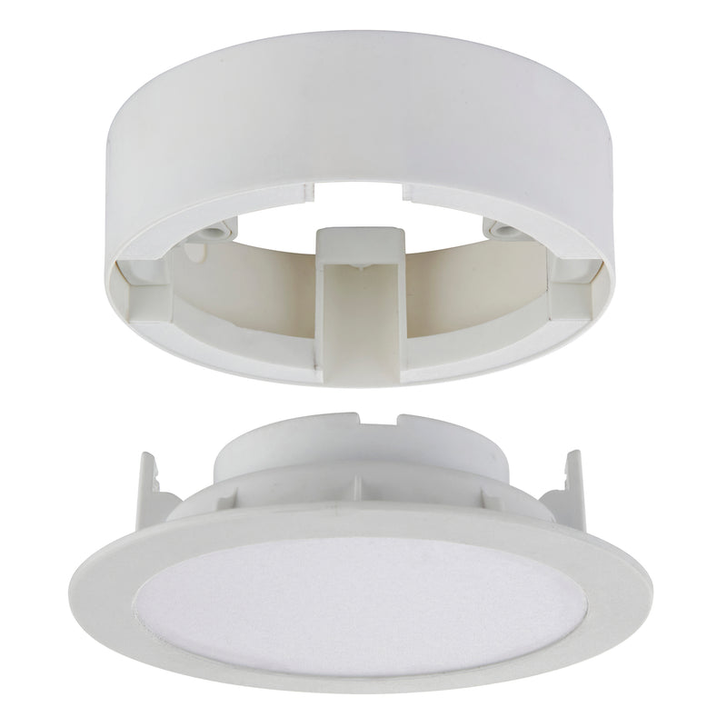 Stratus White Disc Ceiling Downlight CCT IP44 8W