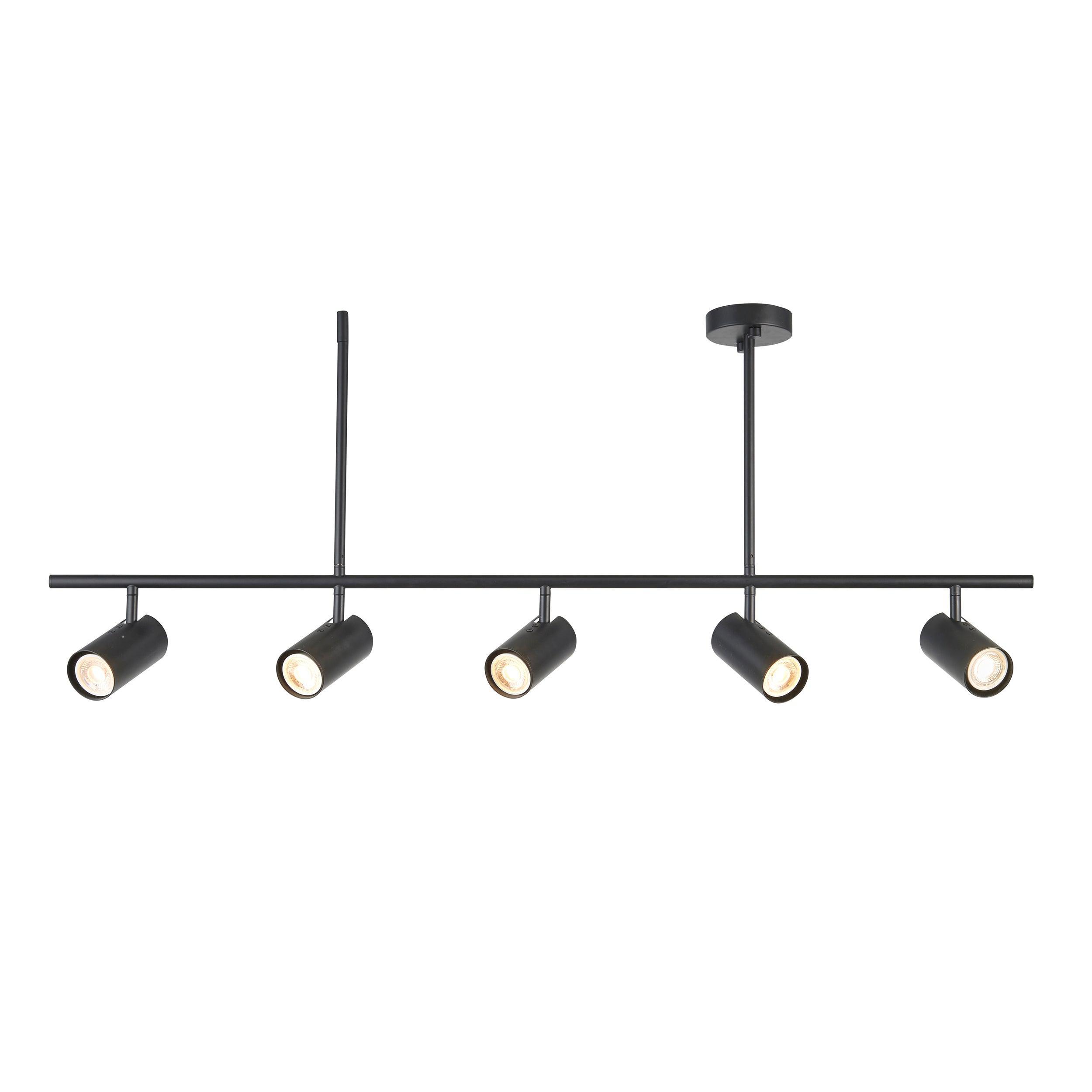 rez 5 light black modern bar spot light by Endon Lighting Living room image