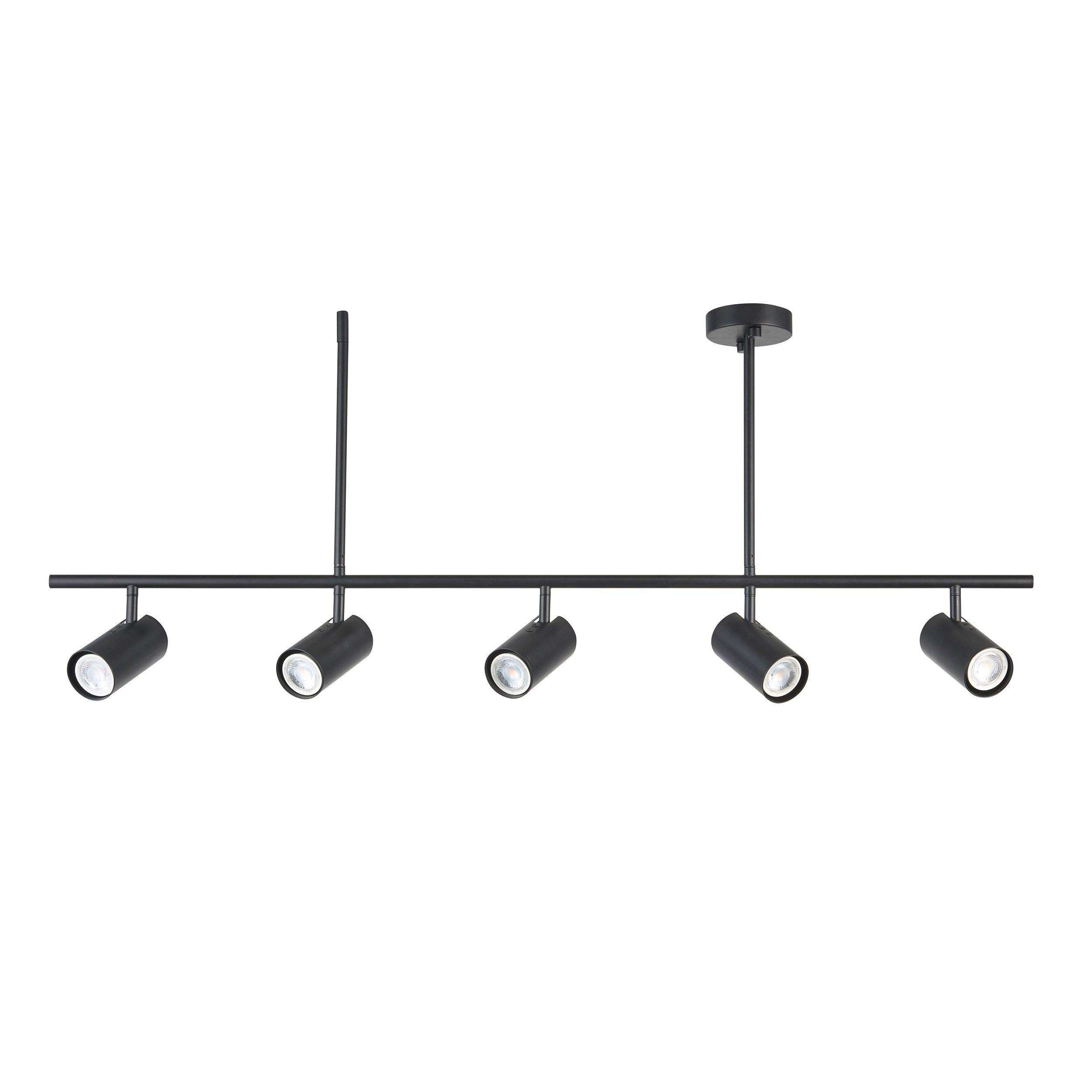 rez 5 light black modern bar spot light by Endon Lighting Bedroom Hero Shot