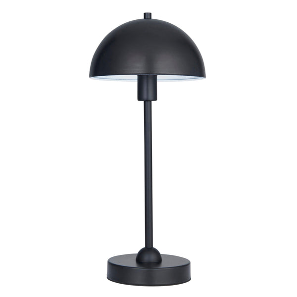 Endon Saroma 1 Light Matt Black Table Lamp-Endon Lighting-Living-Room-Tiffany Lighting Direct-[image-position]