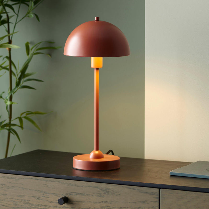 Endon Saroma Terracotta Table Lamp-Endon Lighting-Living-Room-Tiffany Lighting Direct-[image-position]