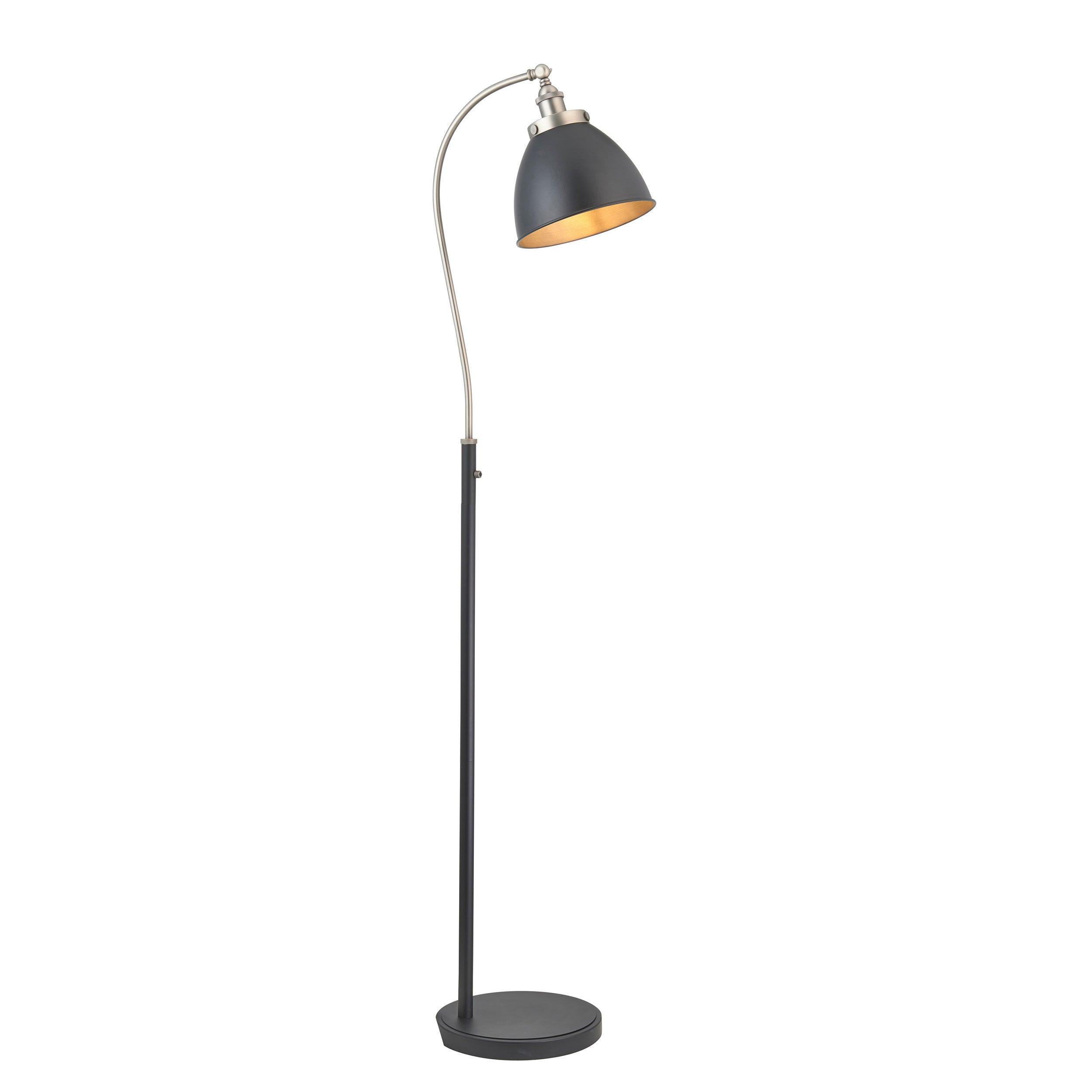franklin 1 light pewter black floor lamp by Endon Lighting Living room image