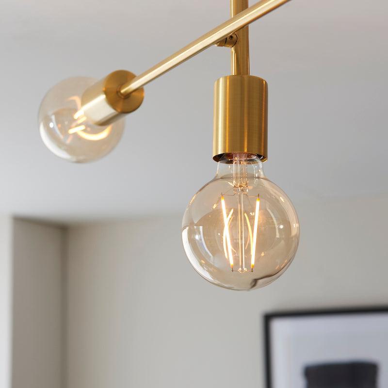 Studio 5 Brass 987886 single bulb Living Room Image 8