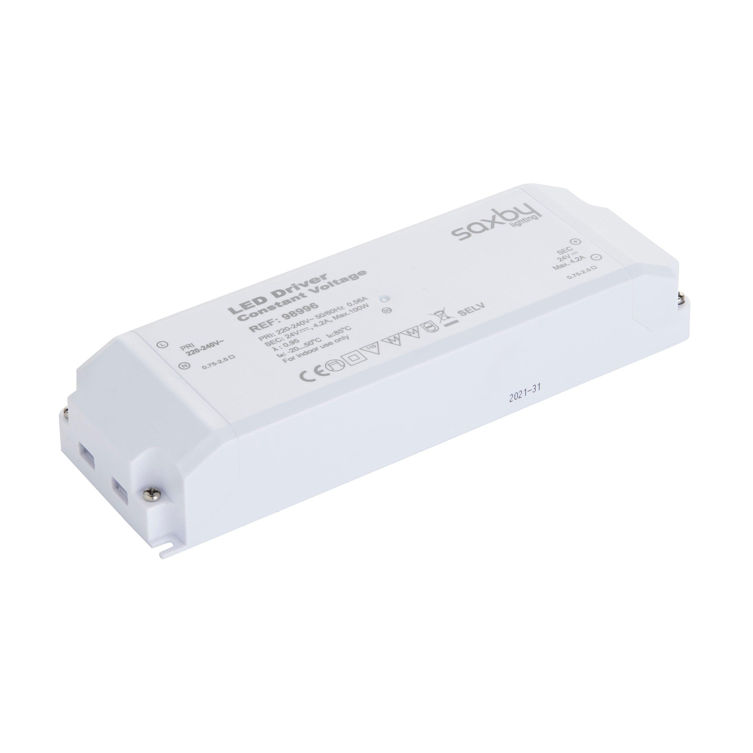 led driver constant voltage 24v 100wby saxby lighting